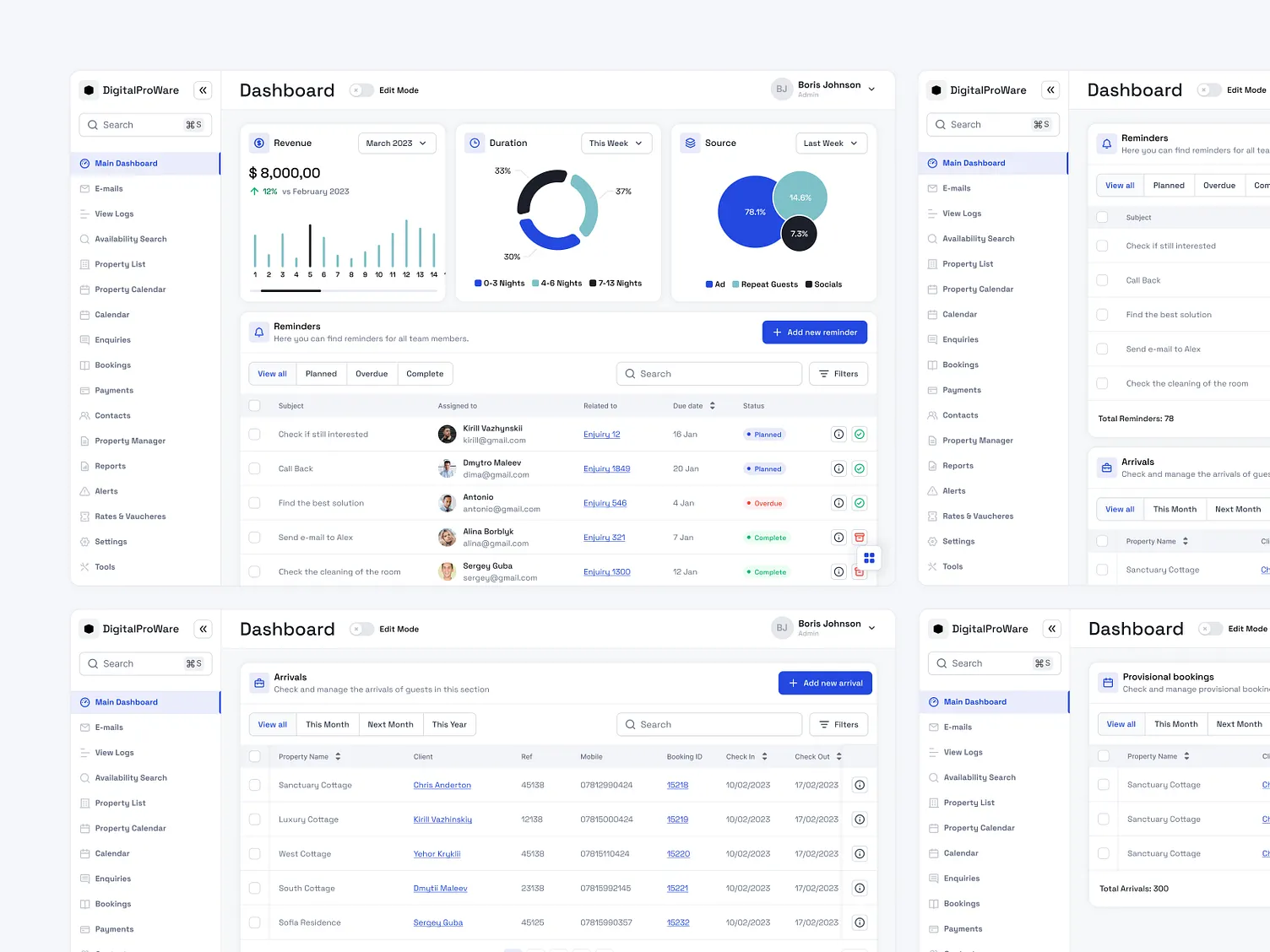 SaaS Dashboard